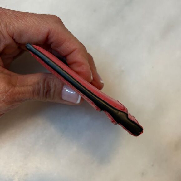 Coach Saffiano Leather Slim Card Holder - Picture 13 of 15